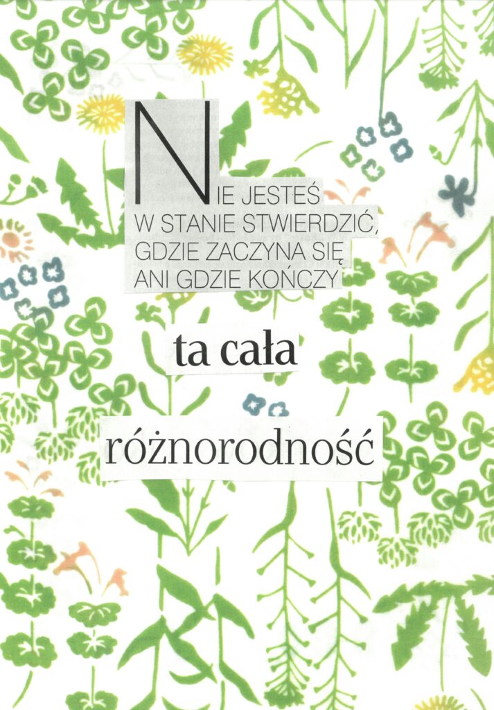 Arteterapia kolaż w żałobie Ogród Pożegnań